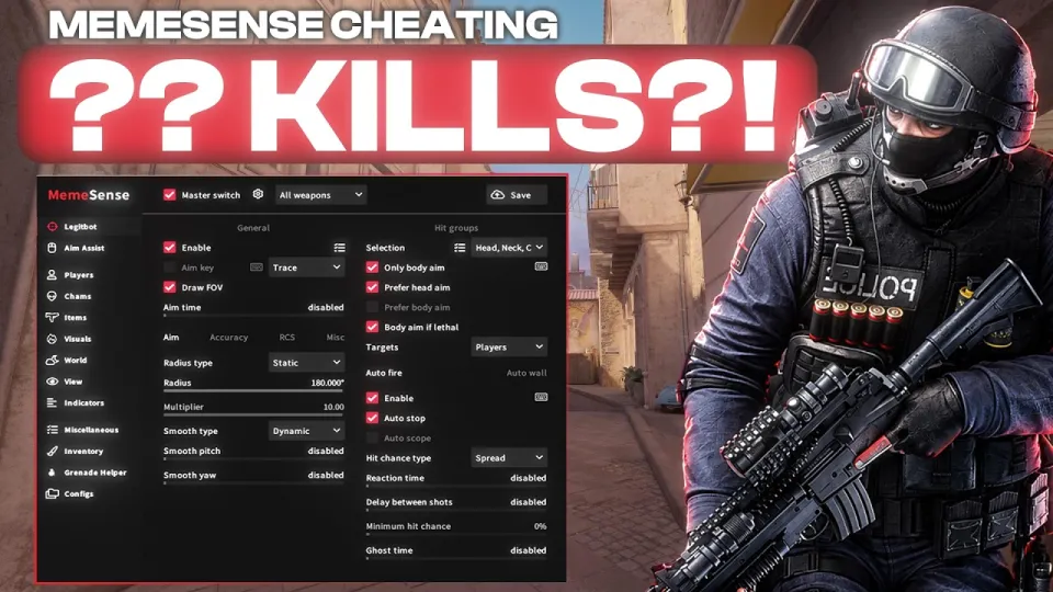 CS2 Cheats Guarantee High Kill Counts in Premier Matches with Memesense